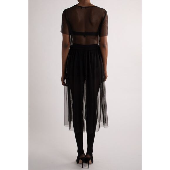 Black Sheer Tulle Dress - Picture 5 of 5